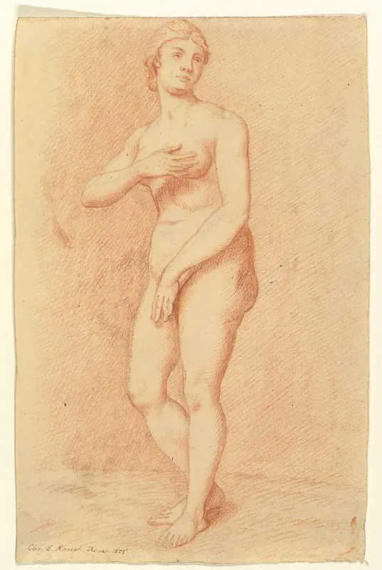 Standing Female Nude (after the Medici Venus) Wall Art by Christian Daniel Rauch - High-Resolution Digital Print