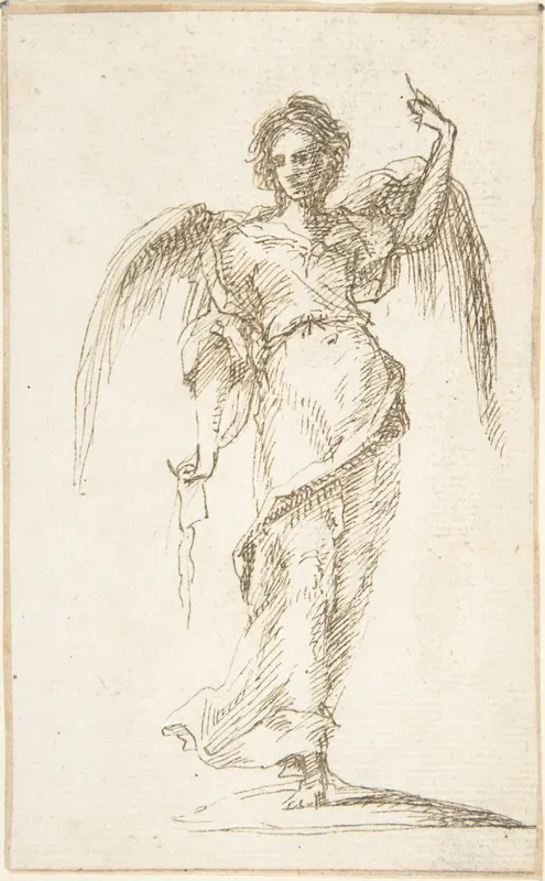 Standing Figure of an Angel Wall Art by Pedro Duque Cornejo - High-Resolution Digital Print