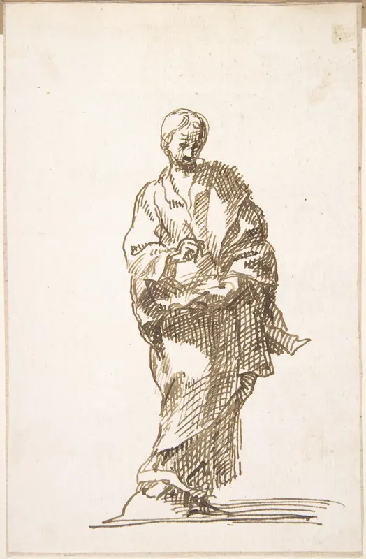 Standing Figure of an Evangelist Wall Art by Pedro Duque Cornejo - High-Resolution Digital Print