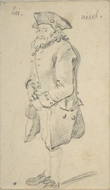 Standing Man Wall Art by Johann Christian Reinhart - High-Resolution Digital Print