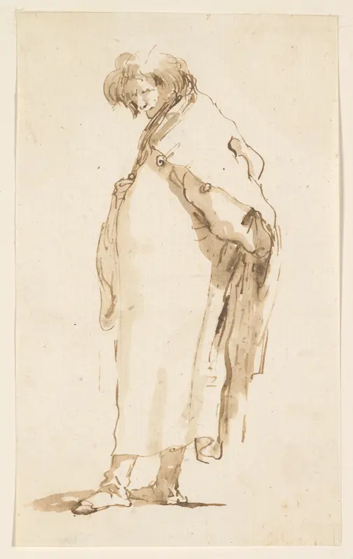 Standing Man, Turned to the Left Wall Art by Giovanni Battista Tiepolo - High-Resolution Digital Print