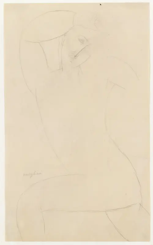 Standing Nude Wall Art by Amedeo Modigliani - High-Resolution Digital Print