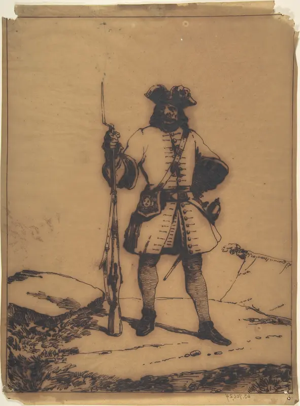 Standing Soldier Wall Art by Nicolas-Toussaint Charlet - High-Resolution Digital Print