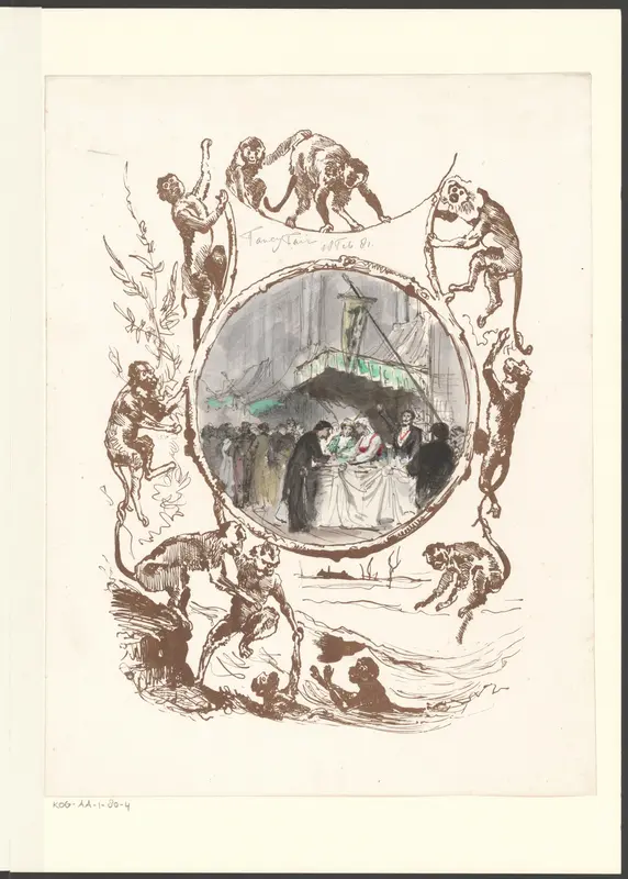 Stands op de fancy-fair in het Paleis voor Volksvlijt ten bate van de slachtoffers van de watersnood van 18 februari 1881 Wall Art by Johan Conrad Greive - High-Resolution Digital Print