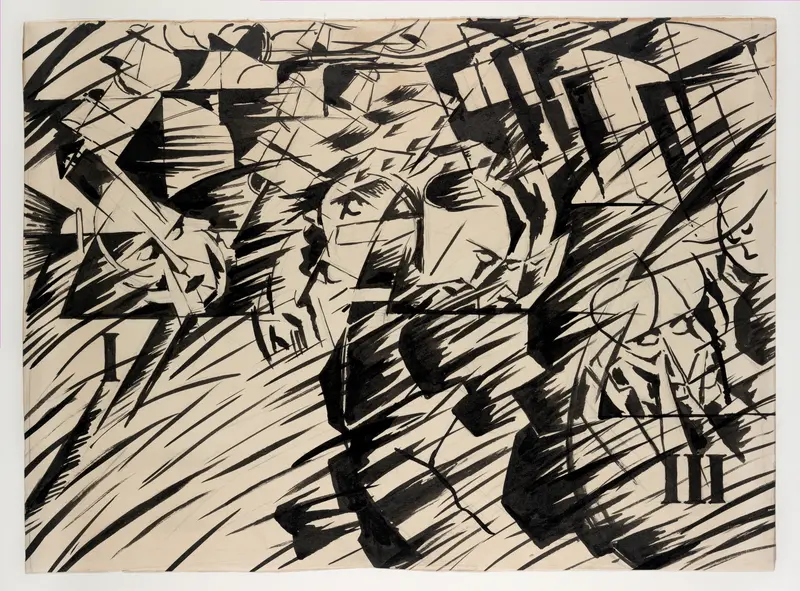 States of Mind: Those Who Go Wall Art by Umberto Boccioni - High-Resolution Digital Print