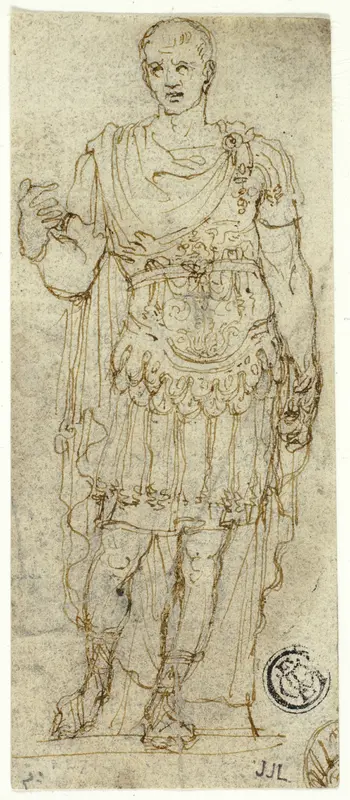 Statue of Augustus Caesar (recto and verso) Wall Art by Unknown Roman - High-Resolution Digital Print