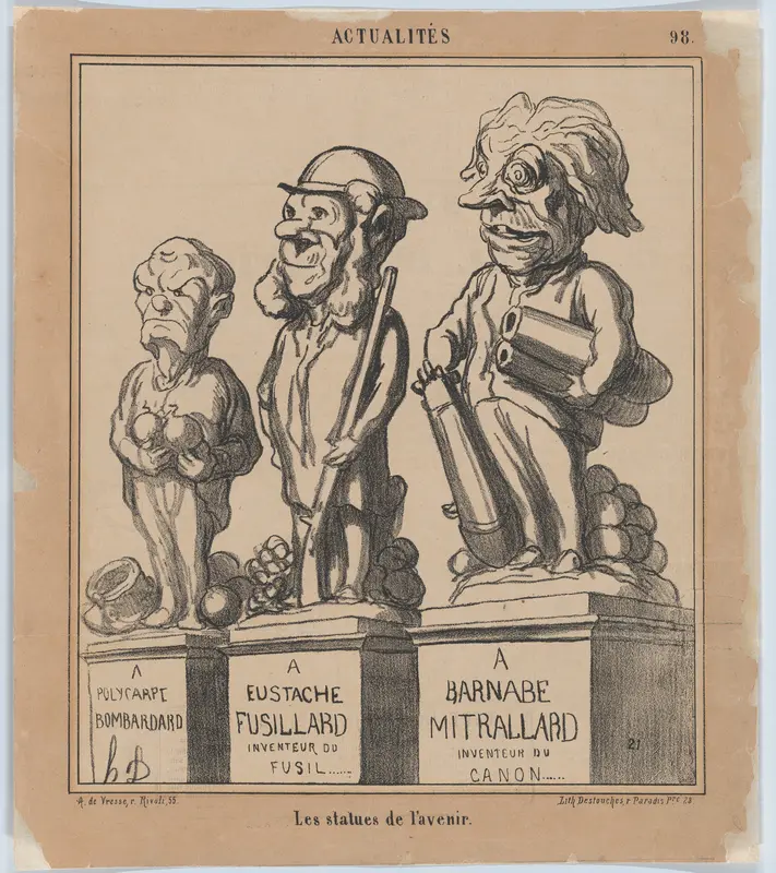 Statues of the Future, from 'News of the day,' published in Le Charivari, April 29, 1868