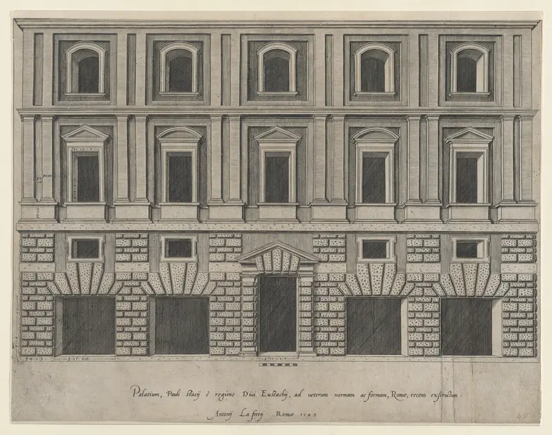 Stazzi Palace, from "Speculum Romanae Magnificentiae" Wall Art by Anonymous - High-Resolution Digital Print