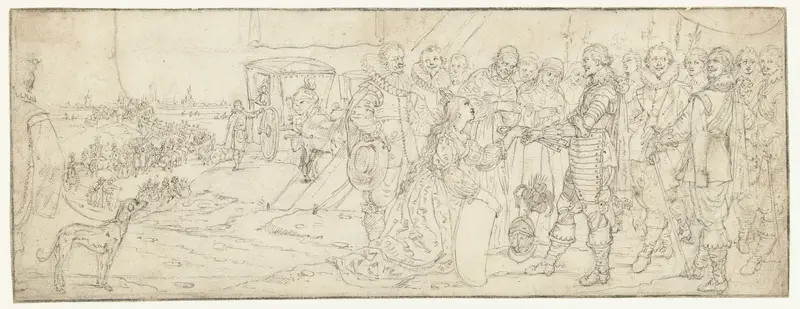 Stedenmaagd van Den Bosch en prins Frederik Hendrik Wall Art by Unknown - High-Resolution Digital Print