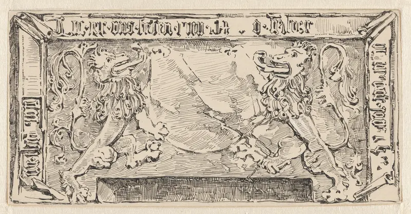 Steen in de westgevel van de Nederlands Hervormde kerk te Egmond aan den Hoef Wall Art by Jacobus Gerardus Veldheer - High-Resolution Digital Print