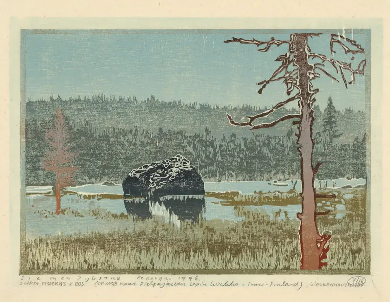 Steen, moeras en bos Wall Art by Unknown - High-Resolution Digital Print