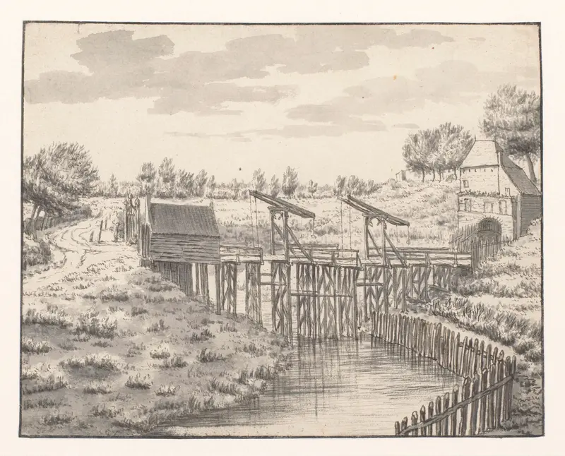 Steenbergse poort te Bergen op Zoom, gezien vanuit het zuid-westen Wall Art by Valentijn Klotz - High-Resolution Digital Print