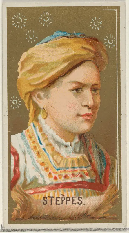 Steppes, from the Types of All Nations series (N24) for Allen & Ginter Cigarettes Wall Art by Allen & Ginter - High-Resolution Digital Print