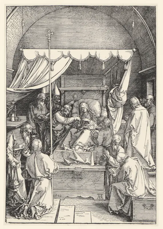 Sterfbed van Maria Wall Art by Unknown - High-Resolution Digital Print