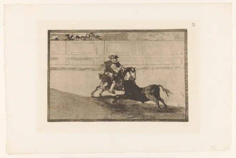 Stierenvechter in een arena Wall Art by Eugène Loizelet - High-Resolution Digital Print