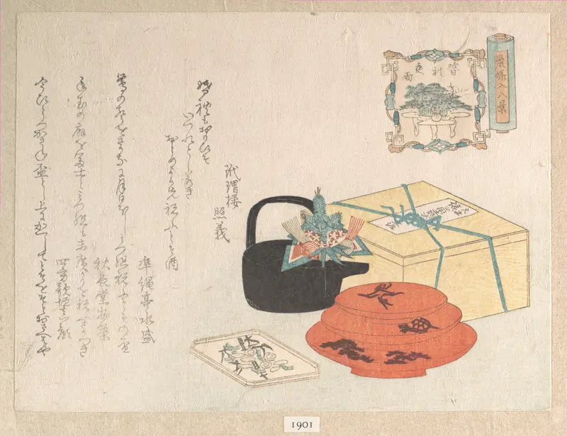 Still Life; Design of Yogoyomi; Pictorial Calendar