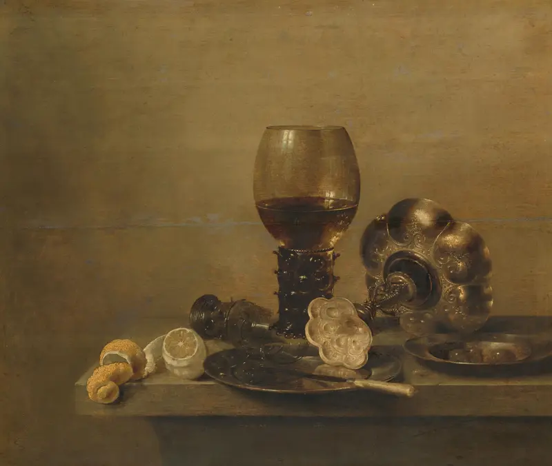 Still Life with a Broken Glass Wall Art by Unknown - High-Resolution Digital Print