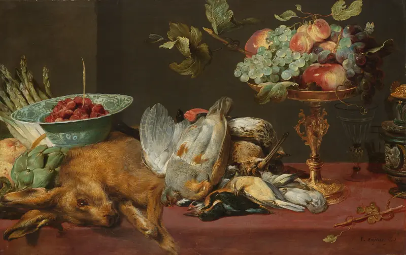 Still Life with Dead Game, Fruit and Vegetables Wall Art by Frans Snijders - High-Resolution Digital Print