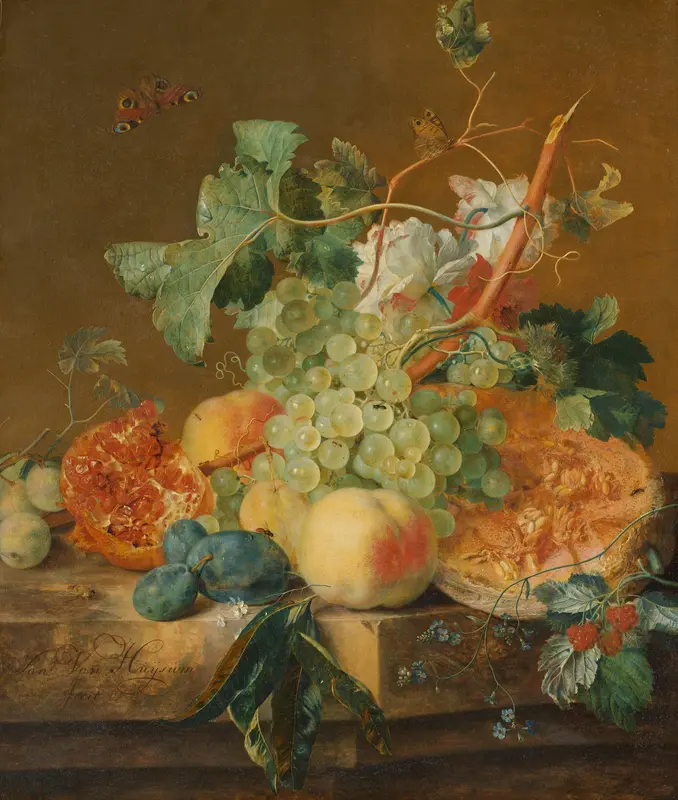 Still Life with Fruit Wall Art by Jan van Huysum - High-Resolution Digital Print
