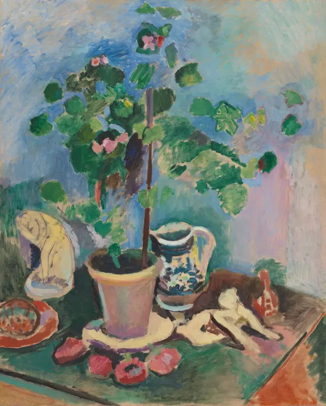 Still Life with Geranium Wall Art by Henri Matisse - High-Resolution Digital Print