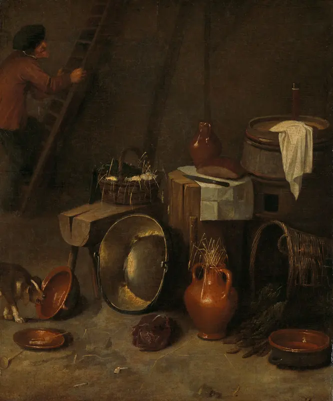 Stilleven in een stal Wall Art by Hendrik Potuyl - High-Resolution Digital Print