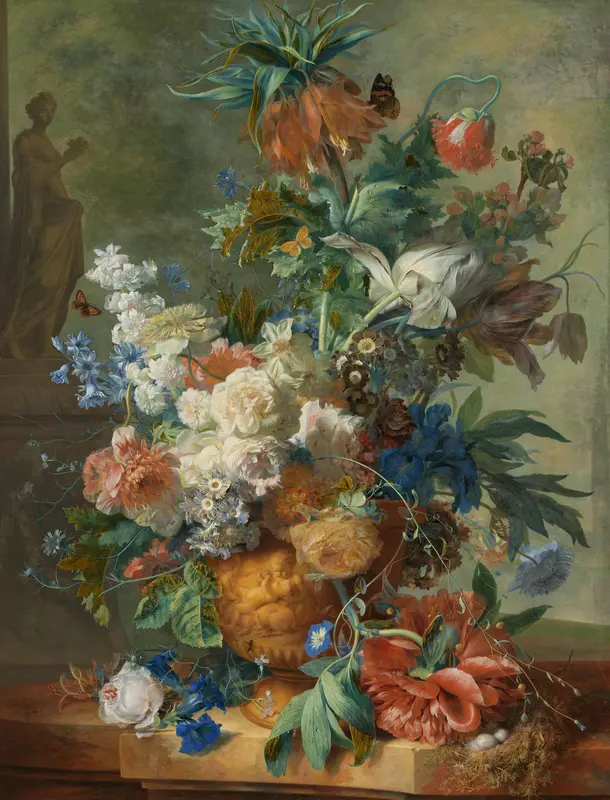 Stilleven met bloemen Wall Art by Jan van Huysum - High-Resolution Digital Print
