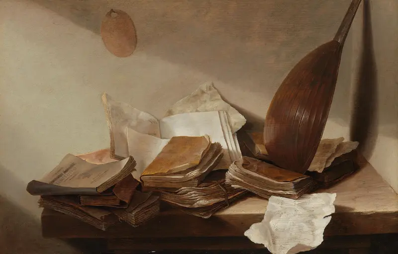 Stilleven met boeken Wall Art by Jan Davidsz. de Heem - High-Resolution Digital Print