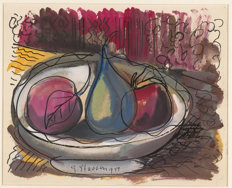Stilleven met fruitschaal Wall Art by Unknown - High-Resolution Digital Print