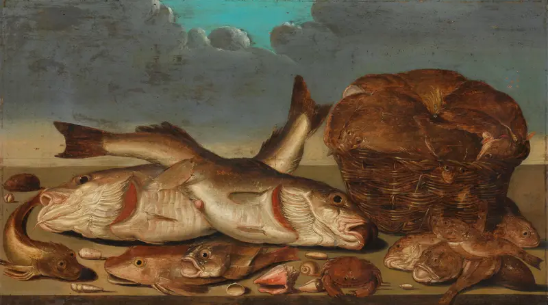 Stilleven met vissen Wall Art by Willem Ormea - High-Resolution Digital Print