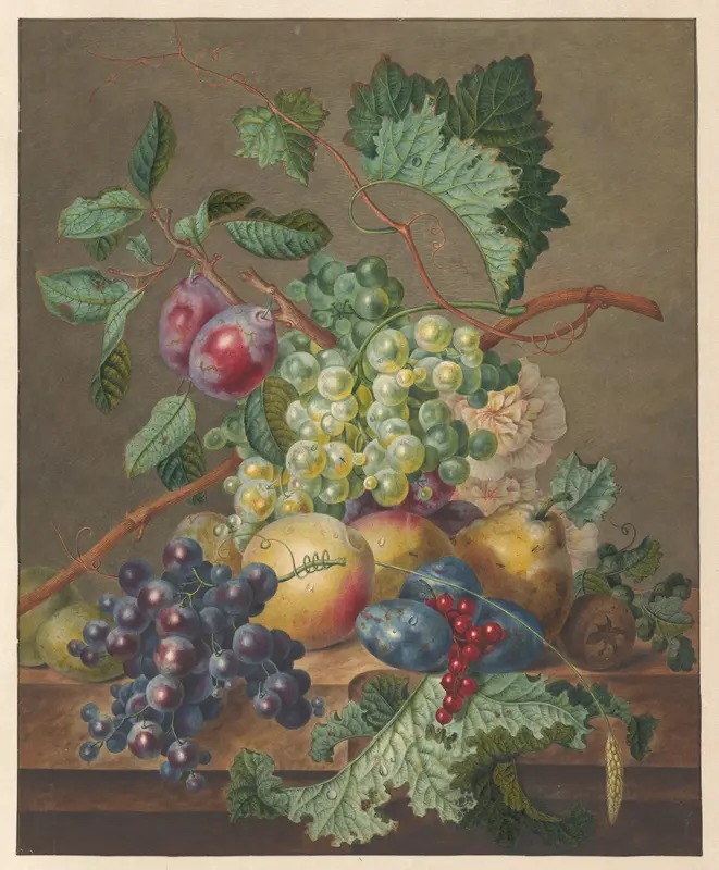 Stilleven met vruchten Wall Art by Unknown - High-Resolution Digital Print