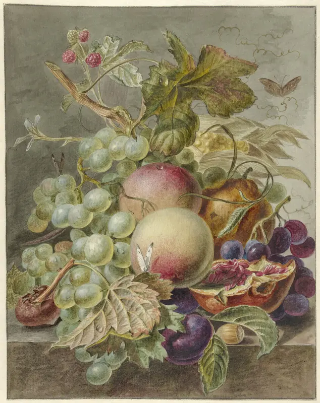 Stilleven met vruchten Wall Art by Jan Evert Morel (I) - High-Resolution Digital Print