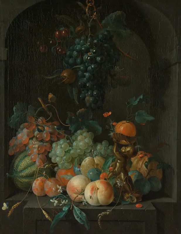 Stilleven met vruchten Wall Art by Coenraet Roepel - High-Resolution Digital Print