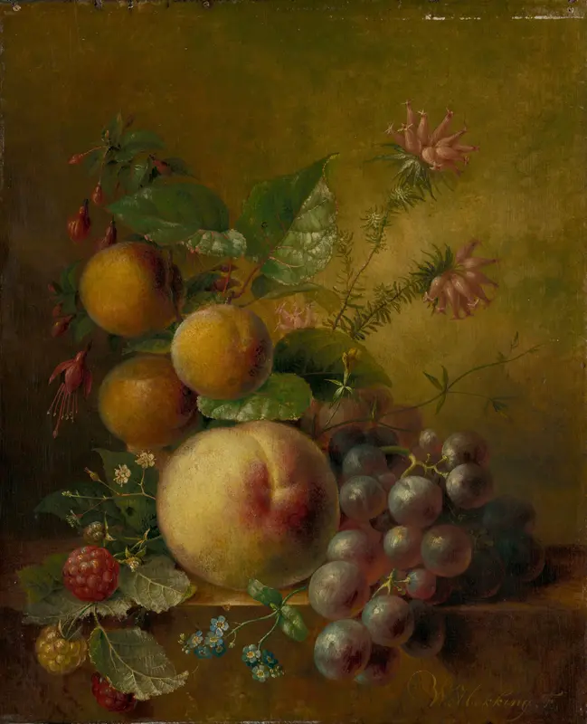 Stilleven met vruchten Wall Art by Willem Hekking (I) - High-Resolution Digital Print
