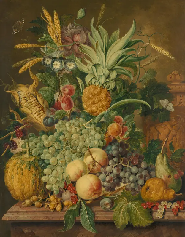 Stilleven met vruchten Wall Art by Jacobus Linthorst - High-Resolution Digital Print