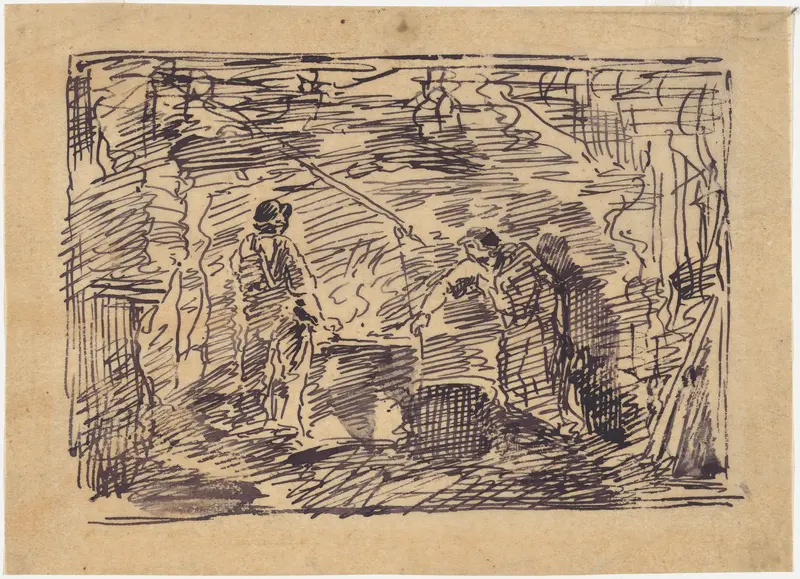 Stirring the Pot Wall Art by Charles-François Daubigny - High-Resolution Digital Print