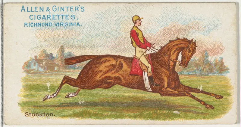 Stockton, from The World's Racers series (N32) for Allen & Ginter Cigarettes Wall Art by Allen & Ginter - High-Resolution Digital Print
