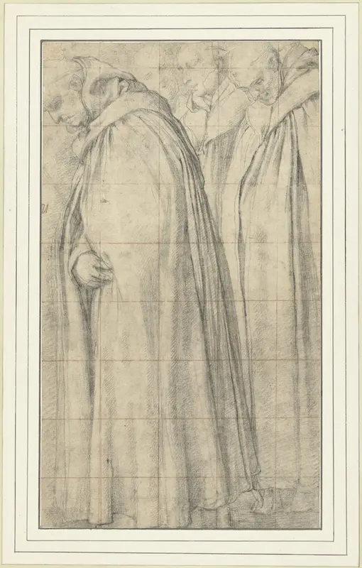 Stoet van drie monniken Wall Art by Unknown - High-Resolution Digital Print