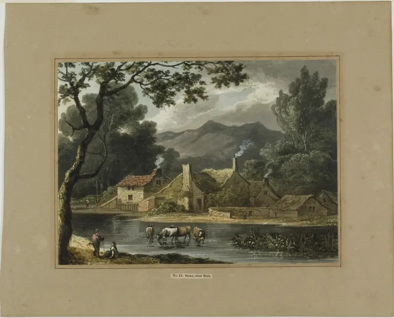 Stoke, near Bath Wall Art by Joseph Barker - High-Resolution Digital Print