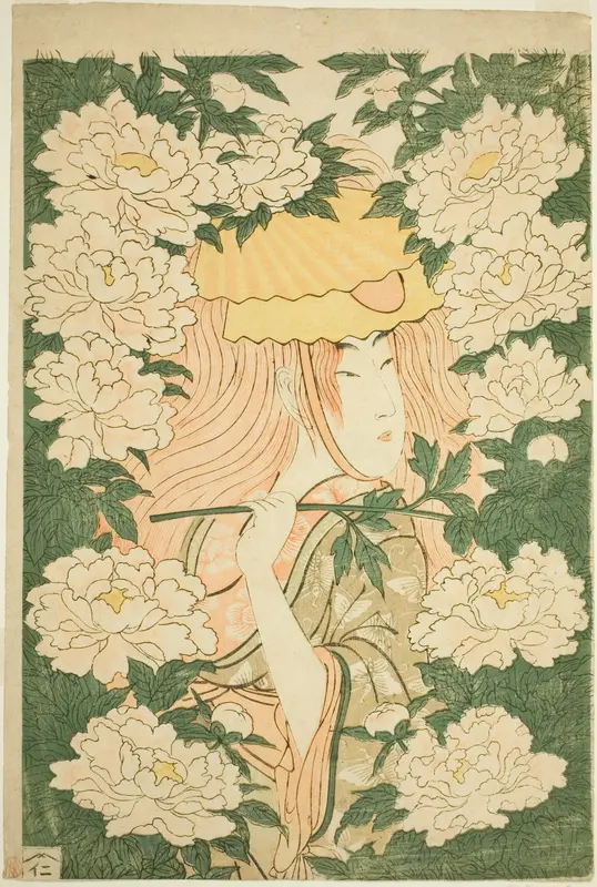 Stone Bridge Wall Art by Kitagawa Utamaro - High-Resolution Digital Print