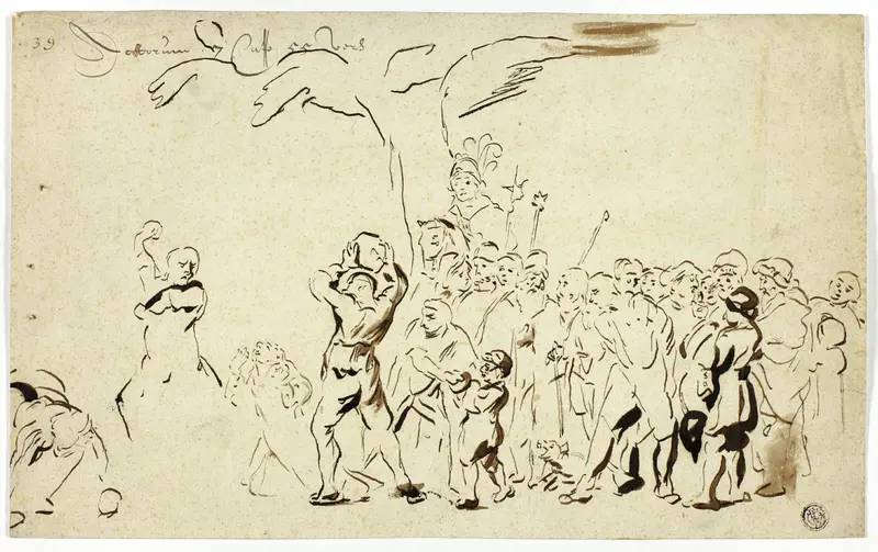 Stoning of Saint Stephen Wall Art by Jan Victors - High-Resolution Digital Print