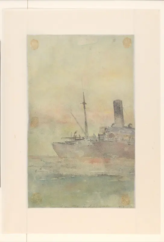 Stoomschip (fragment) Wall Art by Jan van der Linde - High-Resolution Digital Print
