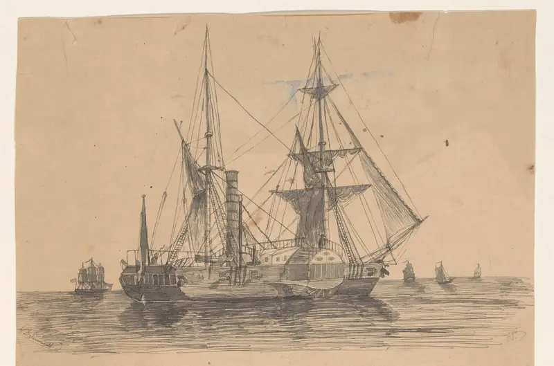 Stoomschip Marianna Wall Art by Dirk Arnoldus Tavenraat - High-Resolution Digital Print