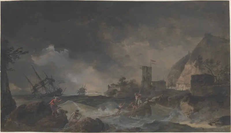 Storm Wall Art by Joseph Vernet - High-Resolution Digital Print