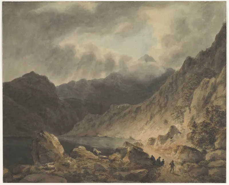 Storm Over A Lake Wall Art by Joseph Barber - High-Resolution Digital Print