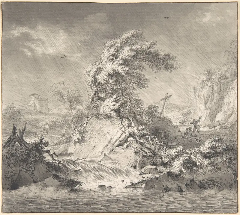 Stormy Landscape Wall Art by Hendrik Meijer - High-Resolution Digital Print
