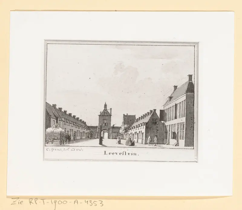 Straat en poort bij Loevestein Wall Art by Unknown - High-Resolution Digital Print