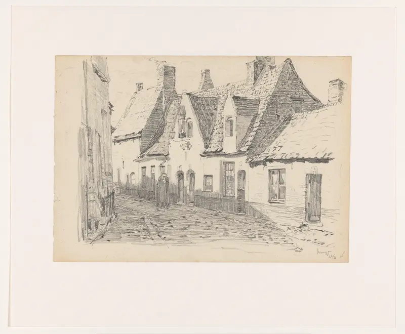 Straat in Brugge Wall Art by Unknown - High-Resolution Digital Print