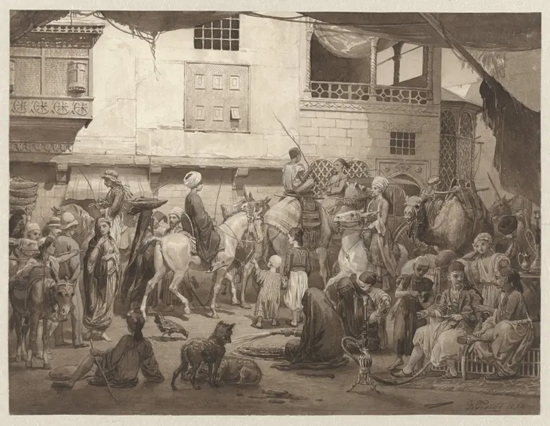 Straat in Kaïro Wall Art by Willem de Famars Testas - High-Resolution Digital Print