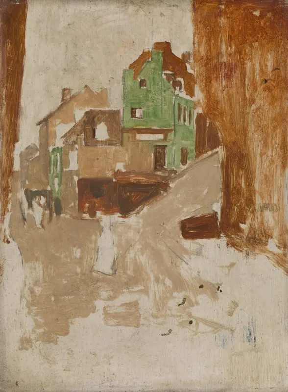 Straat in Montmartre, Parijs Wall Art by George Hendrik Breitner - High-Resolution Digital Print