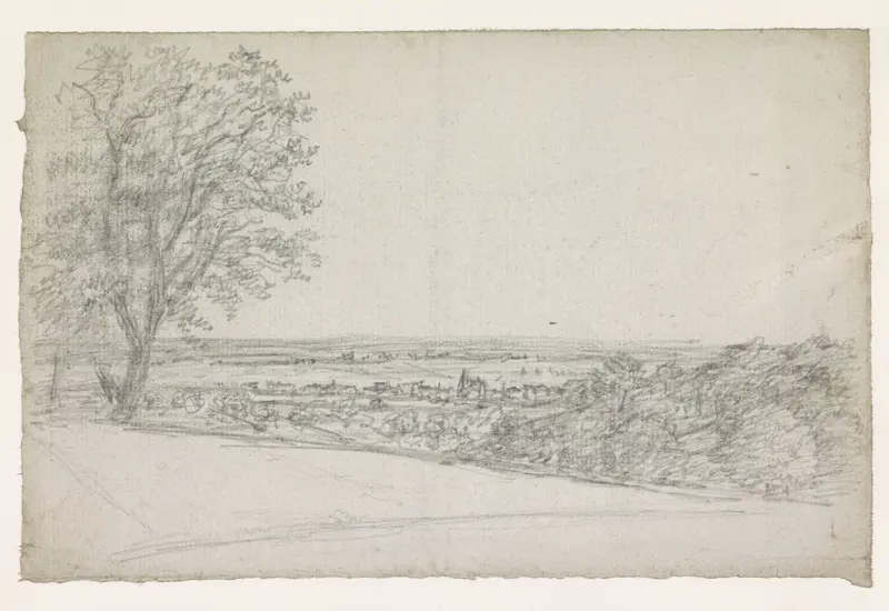Straat met huizen aan weerszijden Wall Art by Georges Michel - High-Resolution Digital Print